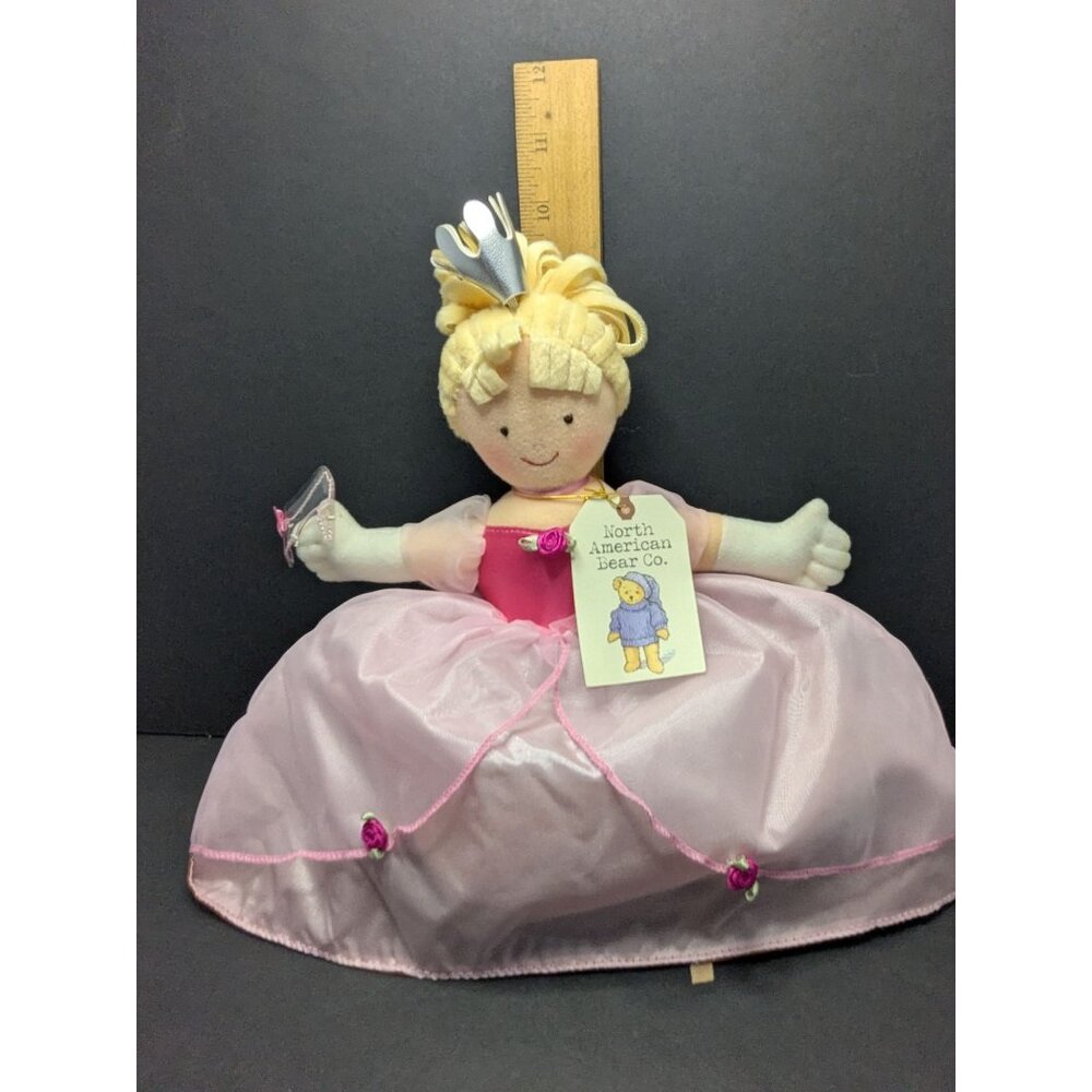 North American Bear Co. Topsy Turvy Doll Cinderella Rags To Riches Plush 12"